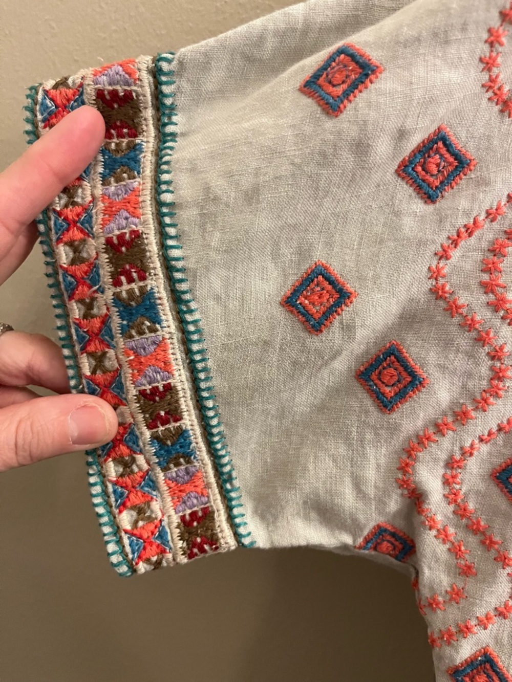 Johnny Was embroidered dress - Picture 4 of 8